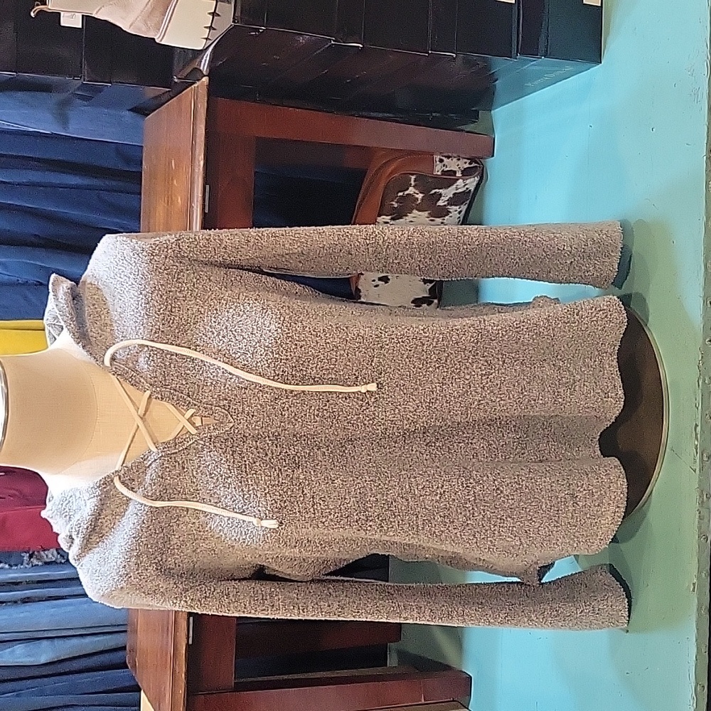 Lace up Long Sleeve Hooded Longsleeve